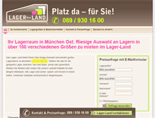 Tablet Screenshot of lager-land.de